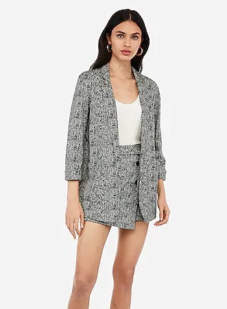 Gray Boyfriend Blazer Women