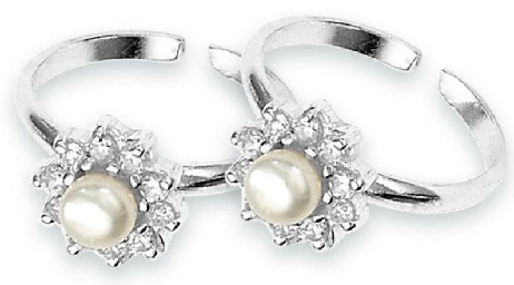 Sidabriniai pirštų žiedai su deimantais ir perlais