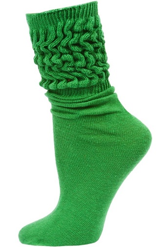 Kadın Slouch Yeşil Çorap