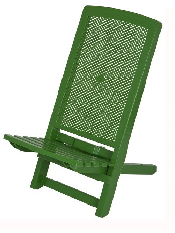 Kompaktiška plastikinė denio kėdė