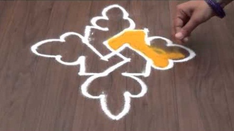 Kolay Rangoli Tasarımı