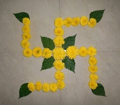 Çiçek Tasarımı Rangoli