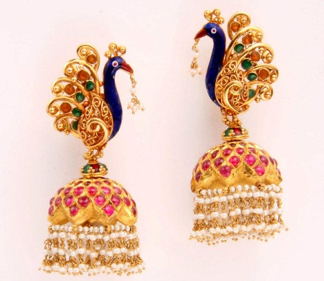 tapınak-takı-jhumka-harika-tavuskuşu-jhumkas-3