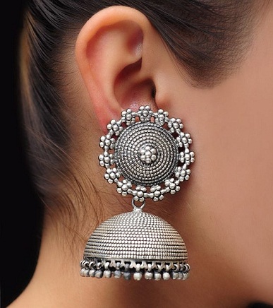 sidabro-jhumka