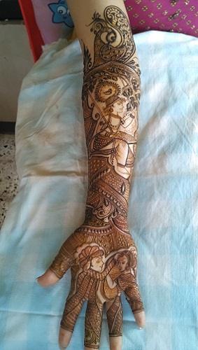 Jayshree Maru Mehndi dizainas