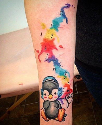 Muzikinė pingvinų tatuiruotė