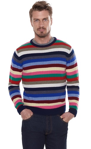Striped Crew kaklo megztinis