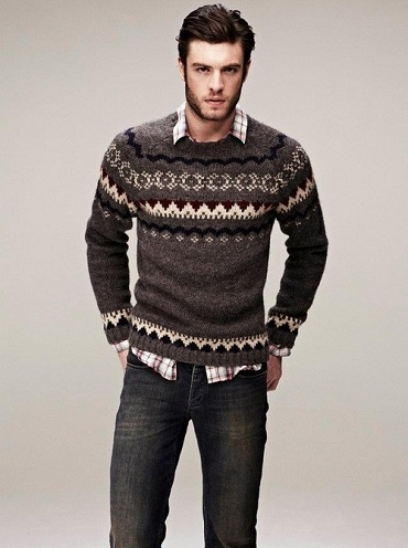 „Fair Isle Crew Neck“ megztinis