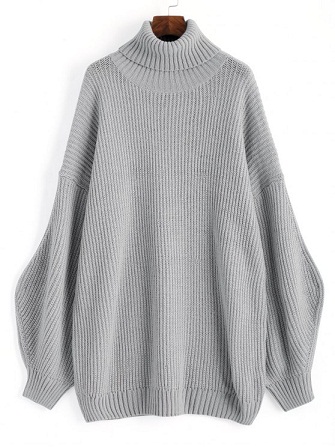 „Turtle Neck“ negabaritiniai megztiniai