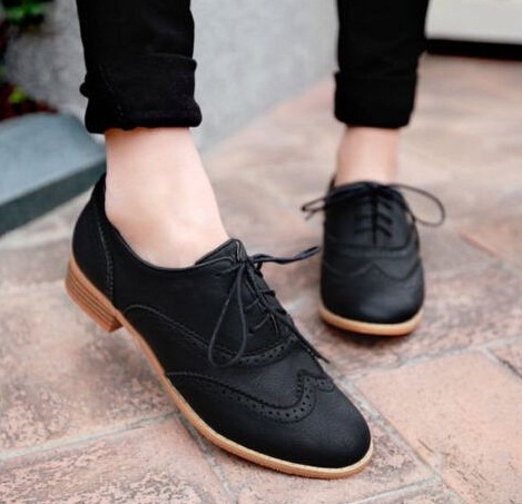 „Black Oxford Brogues“ moterys