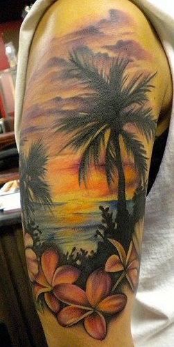 Paveikslų rėmas „Plumeria Tattoo“