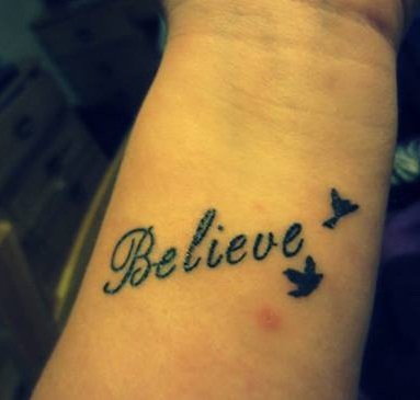 Believe Texture Dream Tattoo