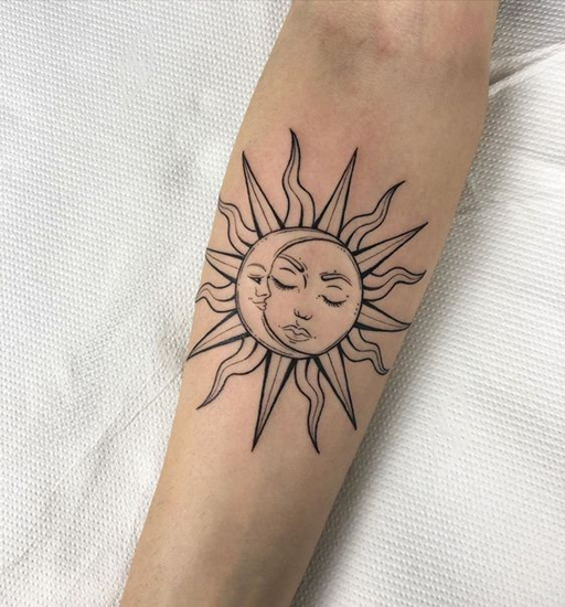 Genties saulės tatuiruotės 4