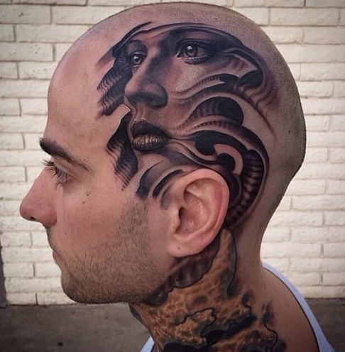 Šoninės galvos tatuiruotės