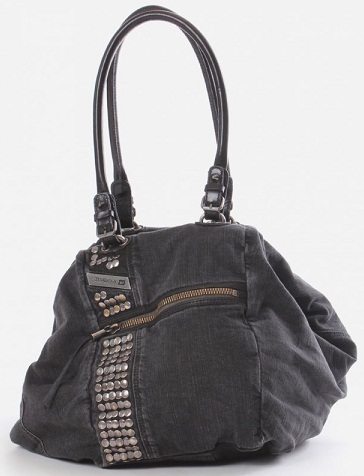 Dyzelinis džinsinis krepšys su smeigėmis