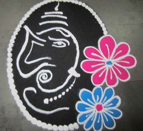 Dini Beyaz Rangoli