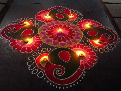 Diva Šviesiai balta Rangoli