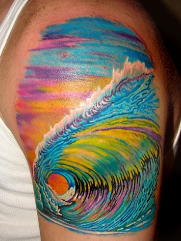 Nuostabūs vandenyno tatuiruočių dizainai