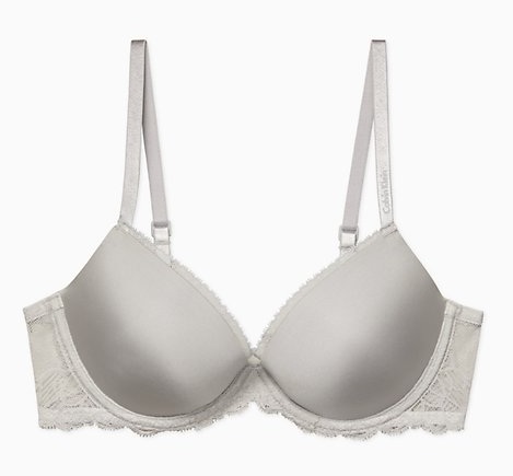 Calvin Klein Off White Push Up demi liemenėlė