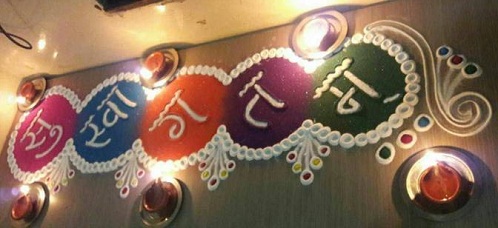 Kūrybinis „Rangoli“ dizainas