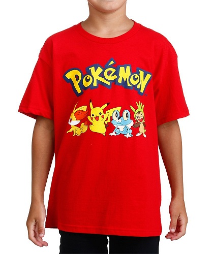 Pusiau rankovių „Pokémon“ marškinėliai