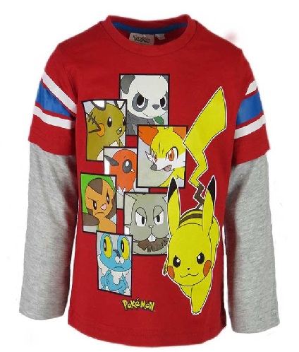 Dvigubos rankovės „Pokémon“ marškinėliai