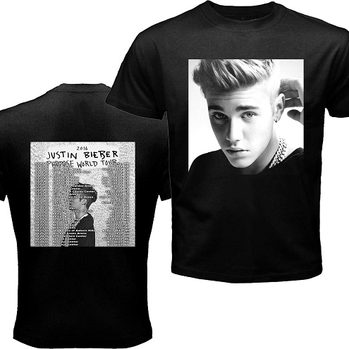 „Justin Bieber Tour“ marškinėliai