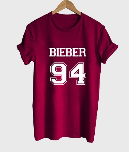 Skaitmeniniai „Bieber“ marškinėliai