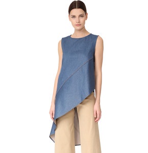 Kadın Açılı Denim Tunik