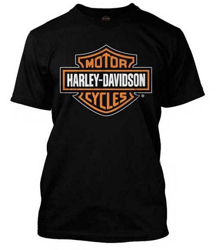Siyah Harley Davidson Tişört