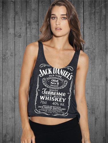 „Crop Jack Daniel“ marškinėliai