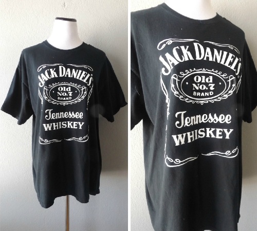 Negabaritiniai vyrų Jack Daniel marškinėliai
