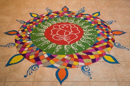Ganesh Rangoli Tasarım