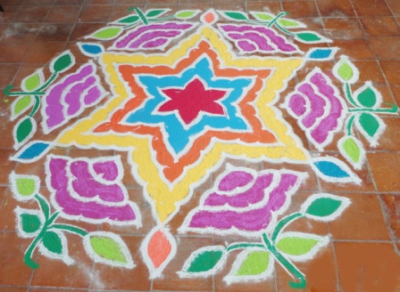 Büyük Rangoli Tasarımı