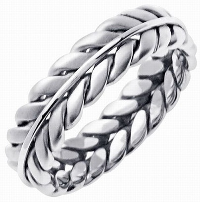 Zincir Tasarım Platin Nişan Yüzüğü