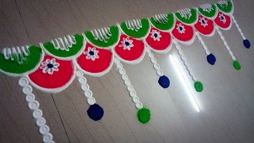 Dizainuojamas „Rangoli“ durų dizainas