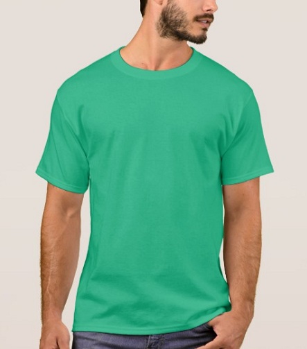 Erkekler için Elegant Kelly Yeşili Tişörtler