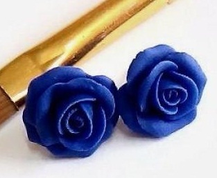 Mėlynos spalvos rožių smeigės