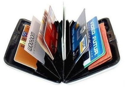 aliuminio kreditinės kortelės laikiklio piniginė
