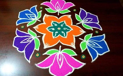 Profesionalus 15 taškų Rangoli