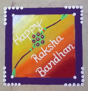 Spalvinga Raksha bandhan Rangoli