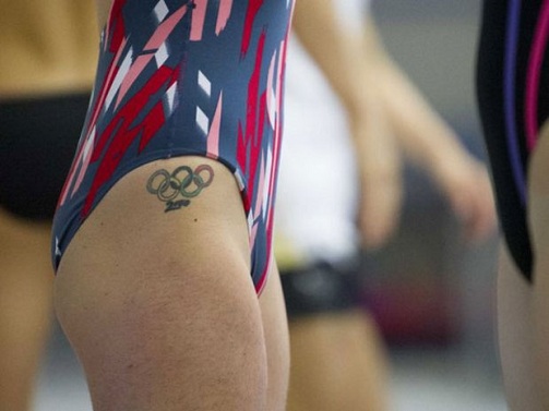 Olimpinių žaidynių simbolių tatuiruotė