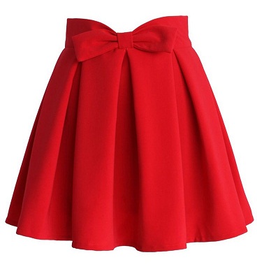 Raudoni sijonai su „Bowknots“ stiliumi5