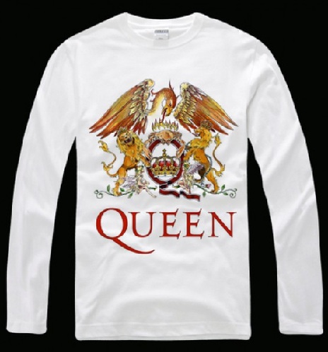Pilnos rankovės karalienės marškinėliai