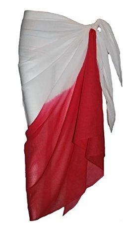 Spausdintas baltas Sarongas