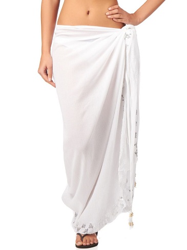 Baltoji plaukimo danga Sarong