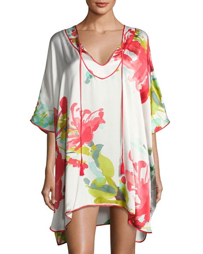 İpek Kaftan Kısa Bayan Tunik