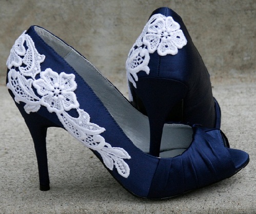 Düğün Mavi Sandalet