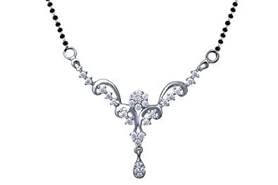 Kıvrımlı Gümüş Mangalsutra Tasarımları