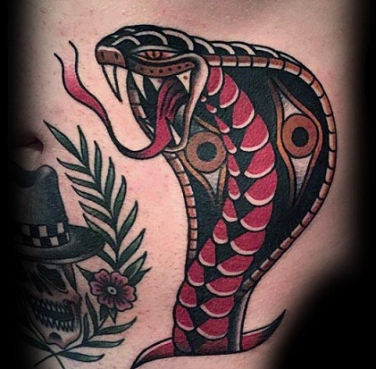 Tradicinis „Cobra“ tatuiruotės modelis